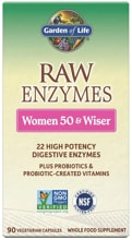 Garden of Life RAW Enzymes Women 50 & Wiser, 90 Kapseln