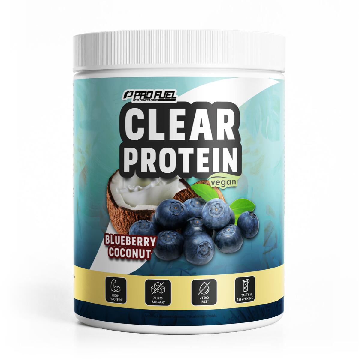 ProFuel Clear Protein Vegan, 360 g Dose, Blueberry Coconut