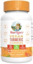 MaryRuth Organics Vegan Turmeric Kurkuma, 120 Fruchtgummis, Peach Mango Lemon