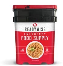 ReadyWise Emergency Food Supply Freeze Dried Vegetarian Meals Entree Bucket, 120 Portionen