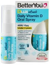 BetterYou DLux Infant Daily Vitamin D Oral Spray, 15 ml Zerstäuber, Neutral