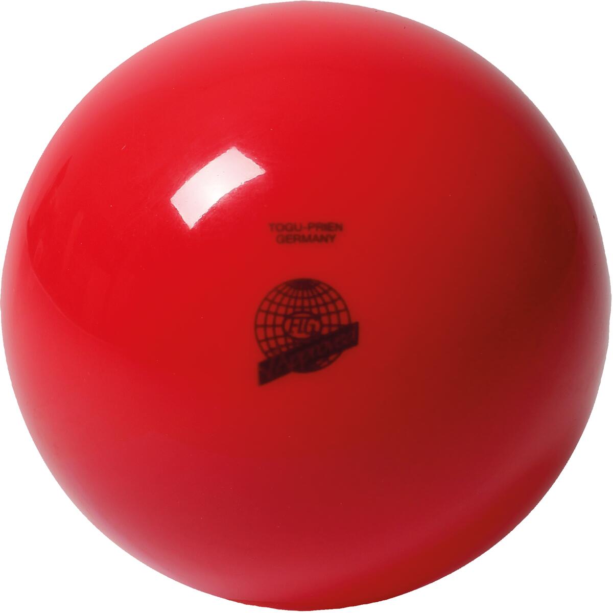 TOGU Gymnastikball FIG approved, unlackiert, rot