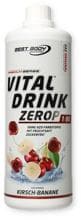 Best Body Nutrition Vital Drink Zerop, 1000 ml Flasche, Kirsche-Banane
