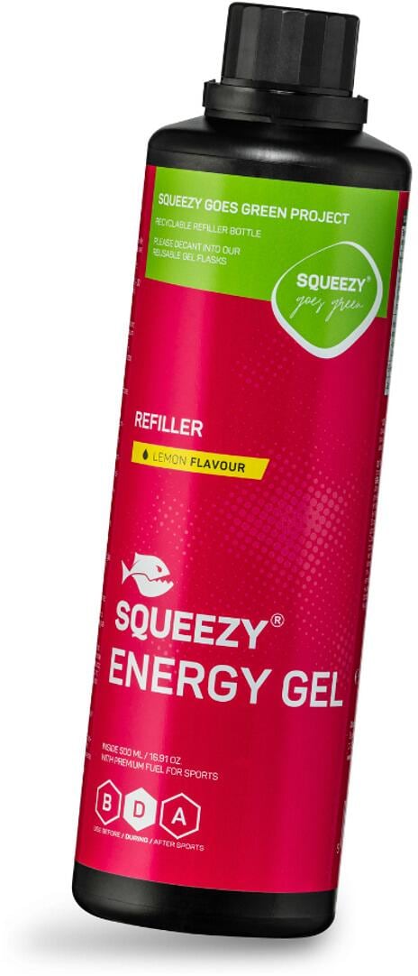 Squeezy Energy Gel - Refiller, 500 ml Flasche, Banane