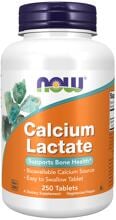 Now Foods Calcium Lactate, 250 Tabletten