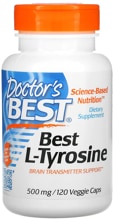Doctors Best Best L-Tyrosine - 500 mg, 120 Kapseln