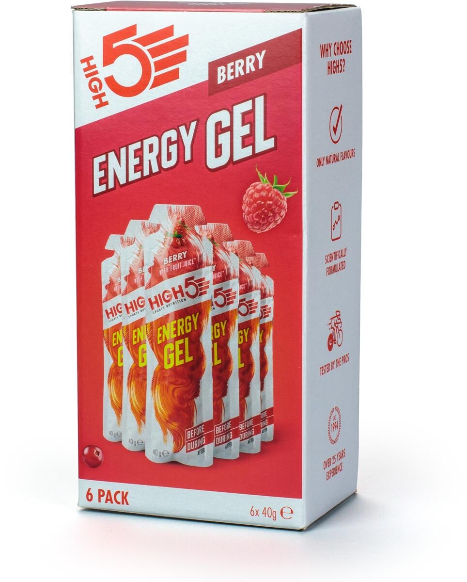 High5 Energy Gel, 6 x 40 g Beutel, Berry