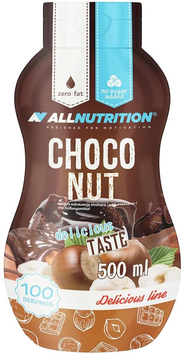 Allnutrition Sweet Sauce, 500 ml Flasche, Choco Nut