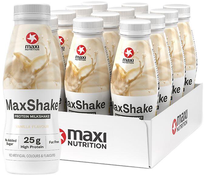 MaxiNutrition MaxShake, 12 x 330 ml Flasche (inkl. 3,- Euro Pfand), Vanilla