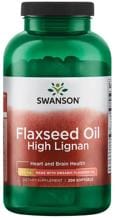 Swanson Flaxseed Oil High Lignan 980 mg, 200 Kapseln