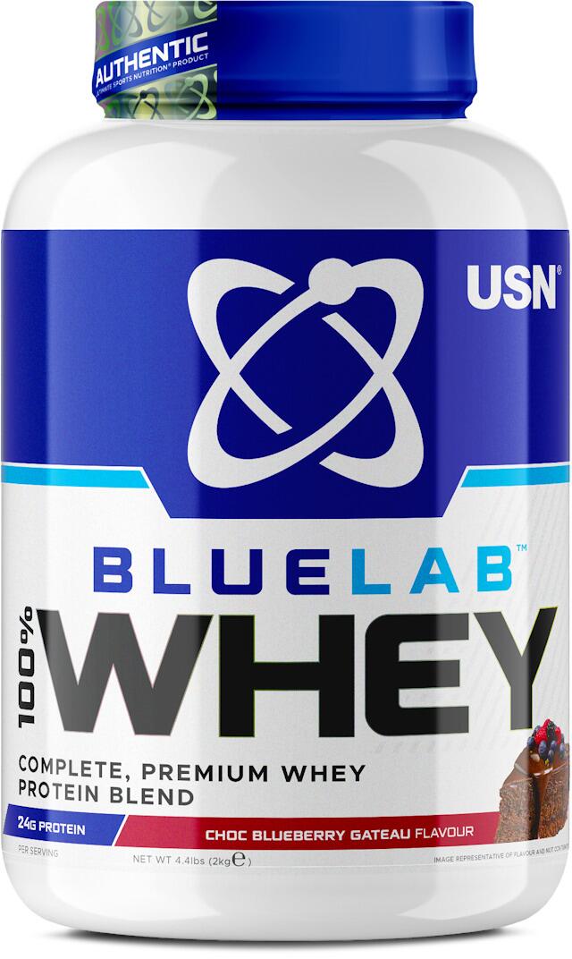 USN BlueLab Whey Protein, 2000 g Dose, Chocolate Blueberry