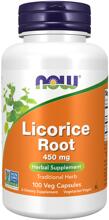 Now Foods Licorice Root 450 mg Süßholzwurzel, 100 Kapseln