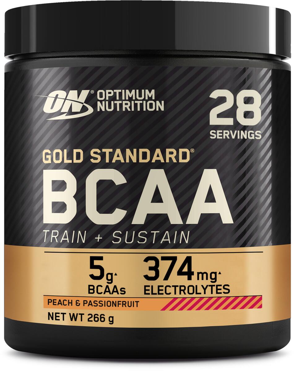 Optimum Nutrition Gold Standard BCAA Train + Sustain, 266 g Dose, Peach & Passionfruit