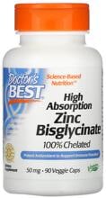 Doctors Best High Absorption Zinc Bisglycinate 50 mg, 90 Kapseln