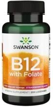 Swanson Vitamin B12 with Folate - 1.000 mcg, Strawberry 