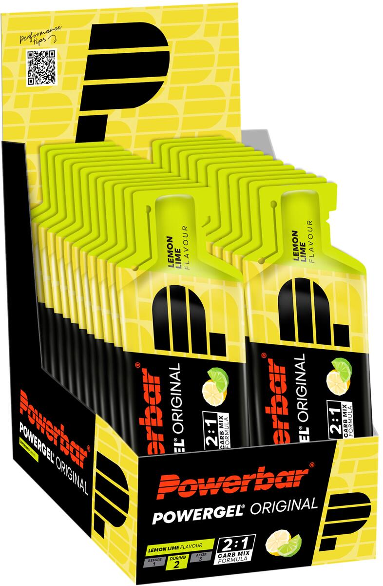 PowerBar Powergel Original, 24 x 41 g Beutel, Lemon-Lime