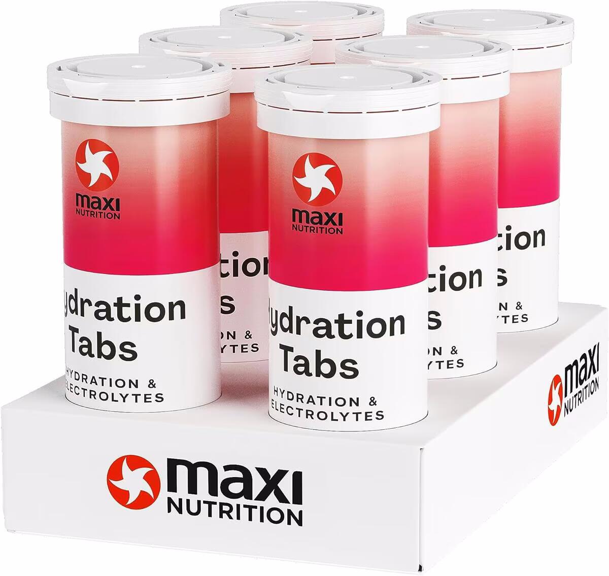 MaxiNutrition Hydration Tabs, 1 x 10 Brausetabletten, Strawberry Lemonade