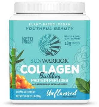 Sunwarrior Collagen Building Protein Peptides, 500 g Dose Natural