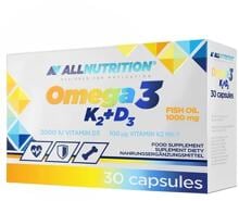 Allnutrition Omega 3 K2+D3, 30 Kapseln