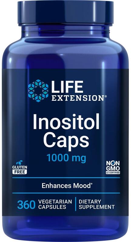 Life Extension Inositol Caps 1000 mg, 360 vegetarische Kapseln