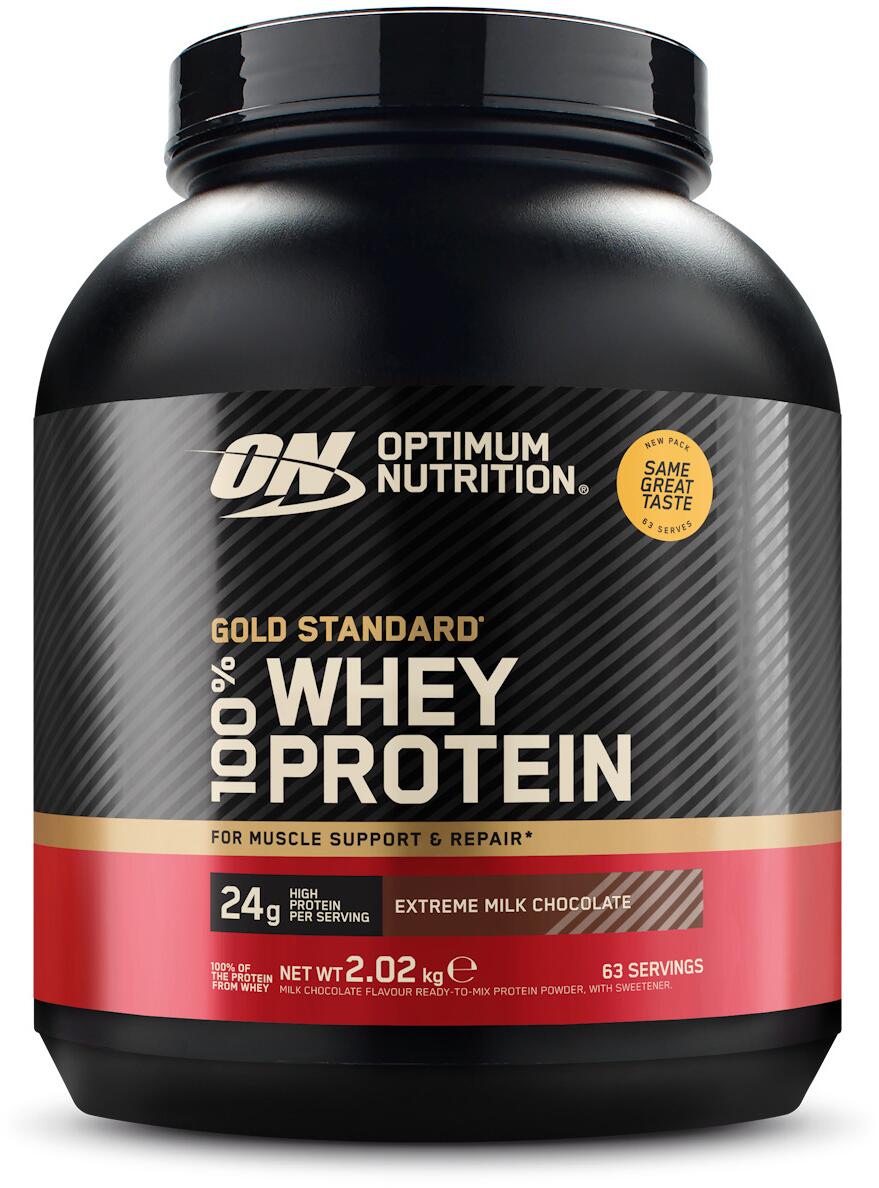 Optimum Nutrition 100 % Whey Gold Standard, 2016 g Dose (63 Servings), Extreme Milk Chocolate