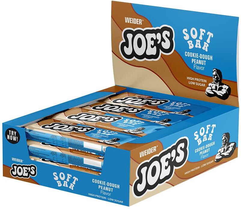 Weider Joes Soft Bar, 12 x 50 g Riegel, Cookie-Dough Peanut