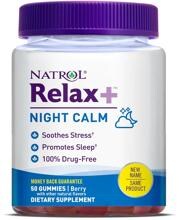 Natrol Relax+ Night Calm, 50 Gummies