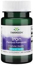 Swanson Iron Ferrous Fumarate 18 mg, 60 Kapseln