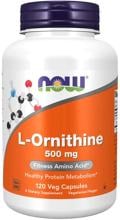 Now Foods L-Ornithine 500 mg, 120 Kapseln