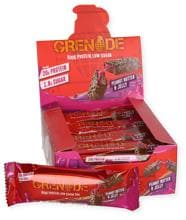 Grenade Protein Bar, 12 x 60 g Riegel, Peanut Butter & Jelly
