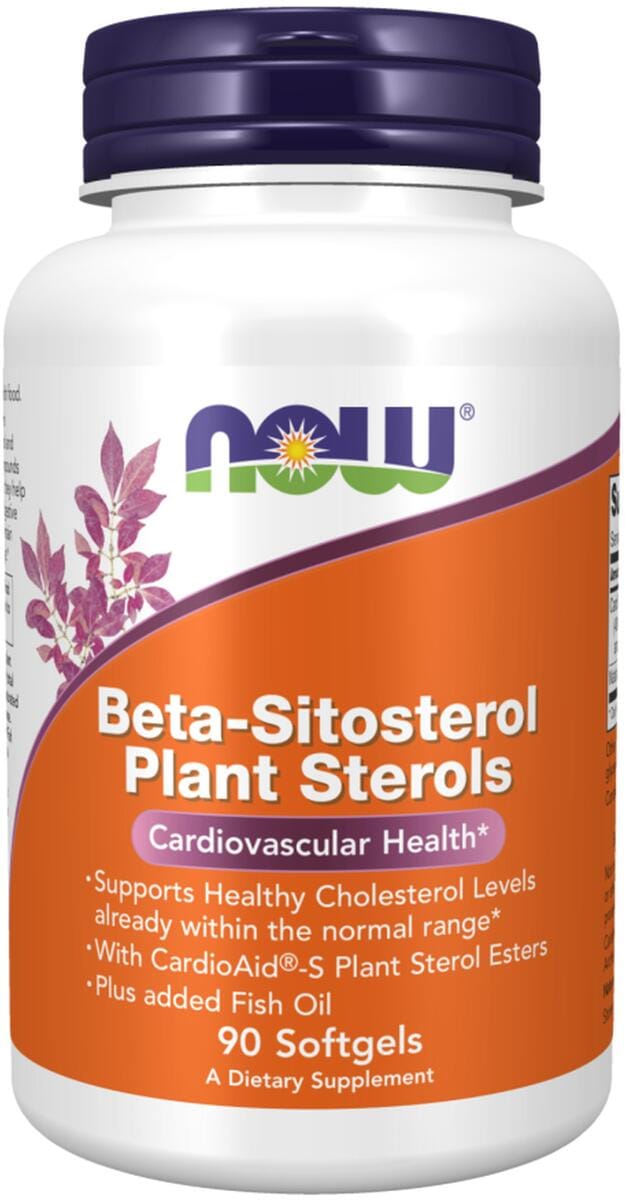 NOW Foods Beta-Sitosterol Plant Sterols, 90 Softgels
