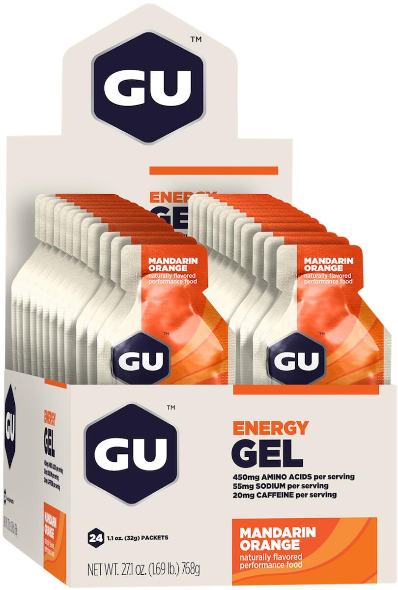 Gu Energy Gel, 24 x 32 g Gel, Mandarine Orange