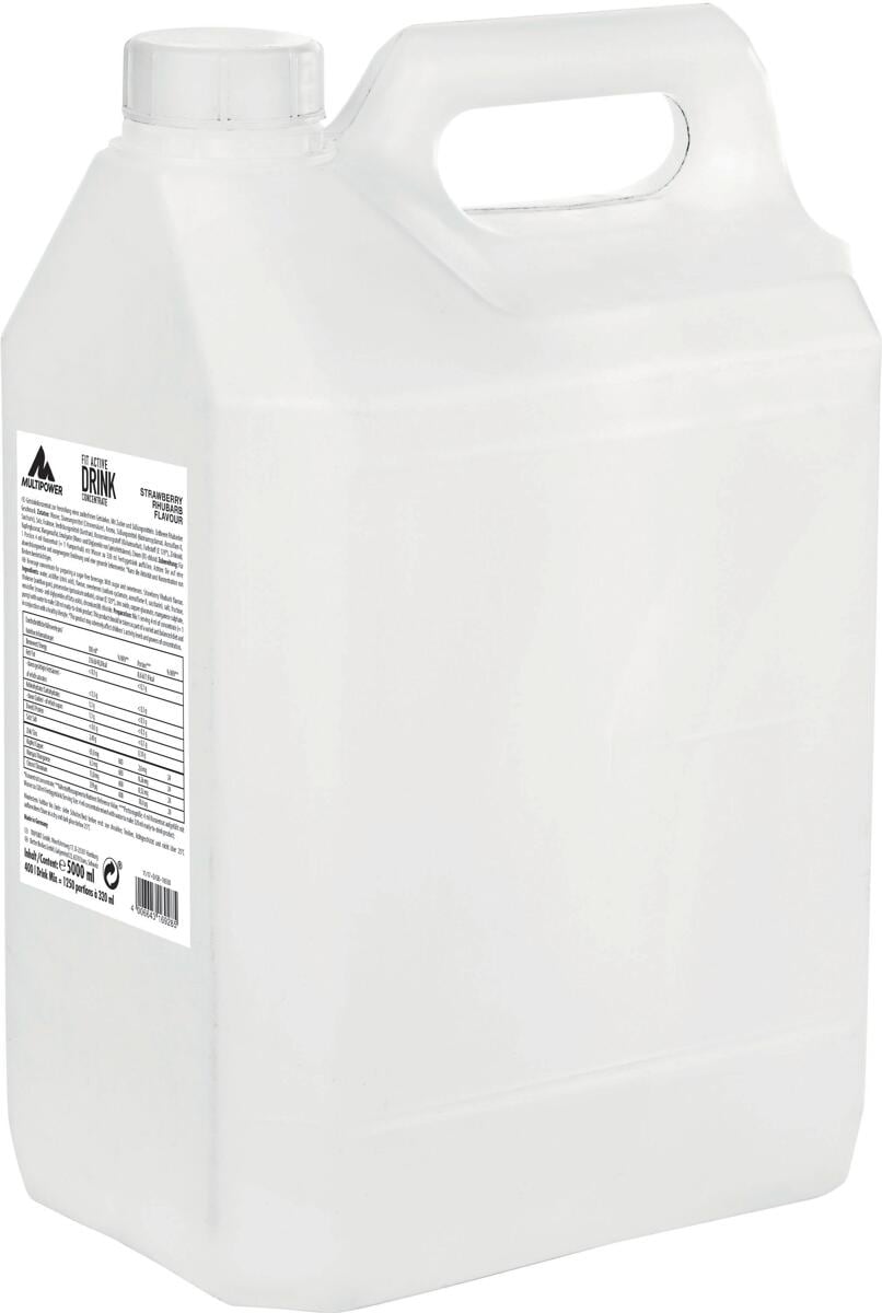 Multipower Fit Active Konzentrat, 5000 ml Kanister, Erdbeer Rhabarber