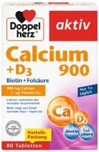 Doppelherz Calcium 900 + D3 + Biotin, 80 Tabletten