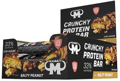 Best Body Mammut Crunchy Protein Bar, 12 x 45 g Riegel, Salty Peanut