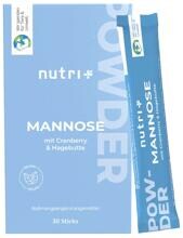 nutri+ Mannose mit Cranberry & Hagebutte, 30 x 3,4 g Sticks