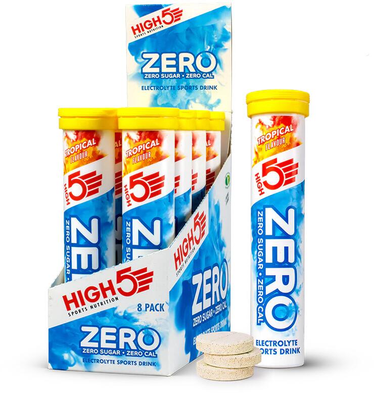 High5 Zero Elektrolytgetränk, 8 x 20 Brausetabletten, Tropical