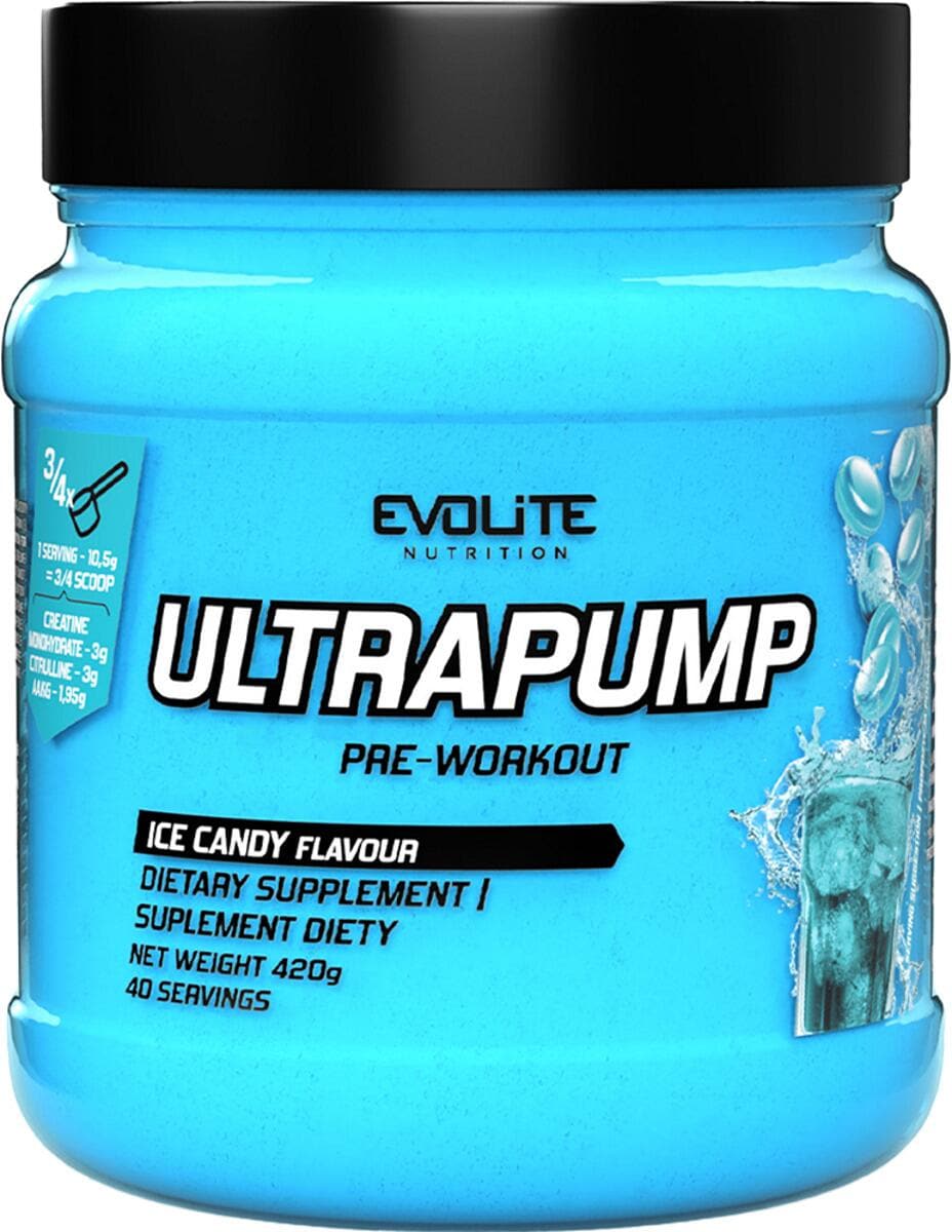 Evolite Nutrition Ultra Pump, 420 g Dose, Ice Candy