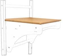 BenchK Tischplatte - Serie 2 / 5 / 7 - für Klimmzugstange (BT076M, dunkles Holz)