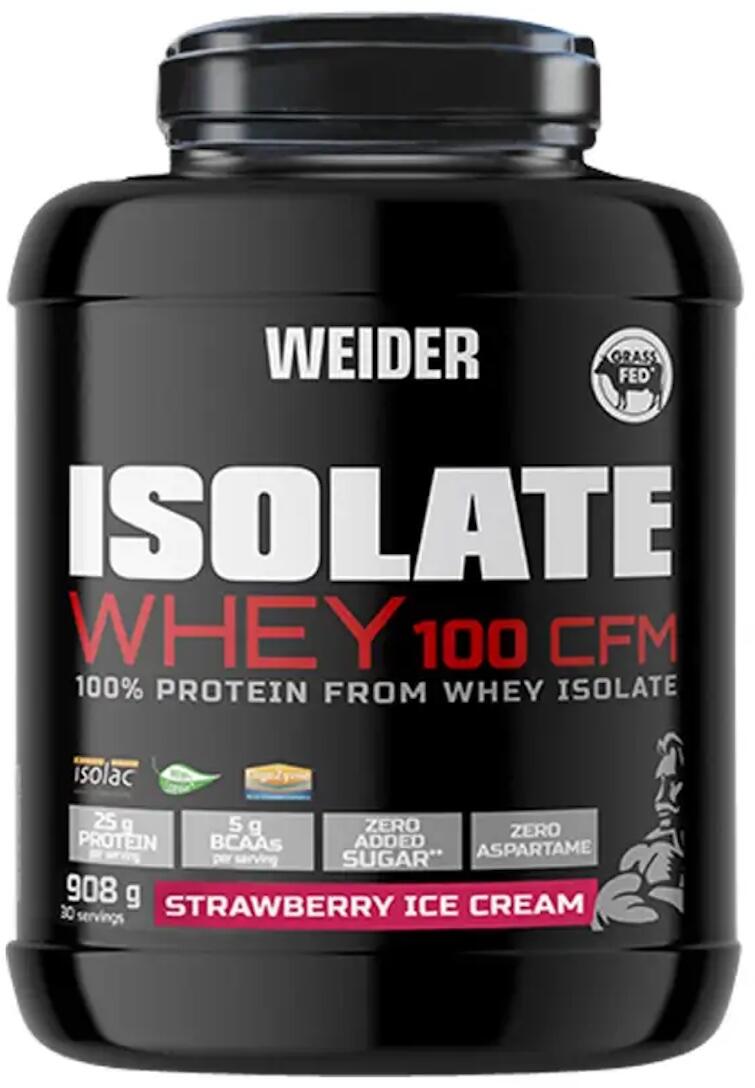 Weider Isolate Whey 100 CFM, 908 g Dose, Strawberry Ice Cream