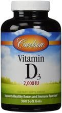 Carlson Labs Vitamin D3 2.000 IU, Kapseln
