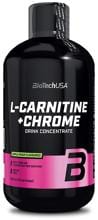 BioTech USA L-Carnitine + Chrome Liquid, 500 ml Flasche, Orange
