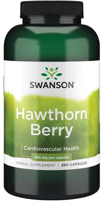 Swanson Weißdornbeere - 565 mg, 250 Kapseln