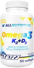 Allnutrition Omega 3 K2 + D3, 30 Softgels