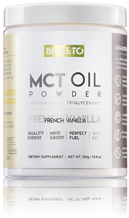 BeKeto MCT Oil Powder, 300 g Dose, French Vanilla