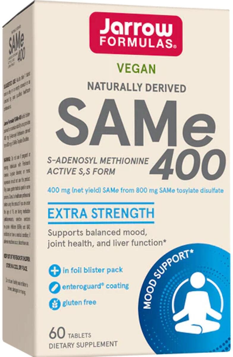 Jarrow Formulas SAMe - 400 mg, 60 Tabletten