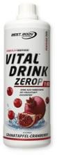 Best Body Nutrition Vital Drink Zerop, 1000 ml Flasche, Granatapfel-Cranberry