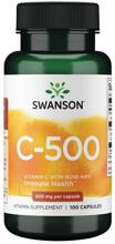 Swanson Premium C with Rose Hips 500 mg, 100 Kapseln