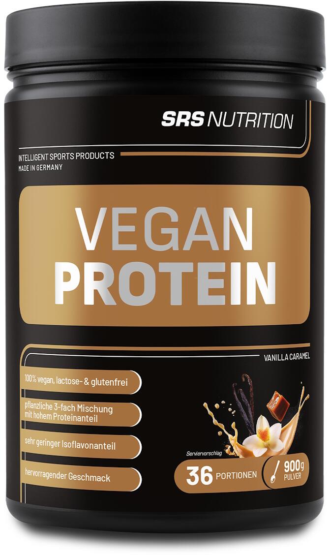 SRS Vegan Protein, 900 g Dose, Vanille-Karamell
