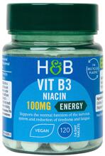 Holland & Barrett Vit B3 Niacin - 100 mg, 120 Tabletten